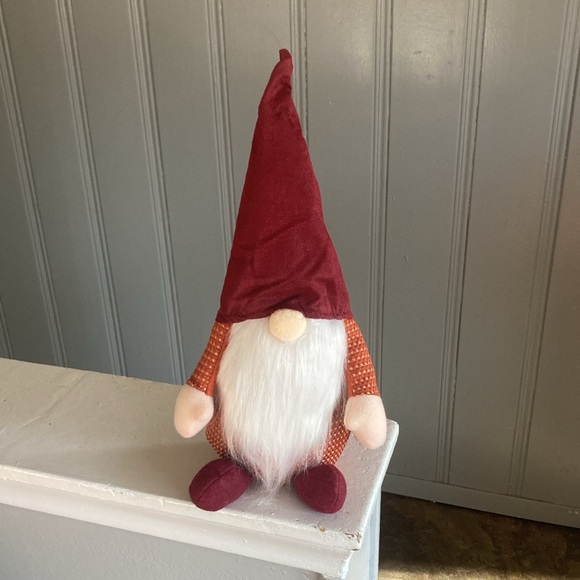 BNWT- 17.5”x 7.5”- Adorable- Red & Orange- Fall Harvest Gnome Decoration - Picture 15 of 17